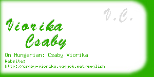 viorika csaby business card
